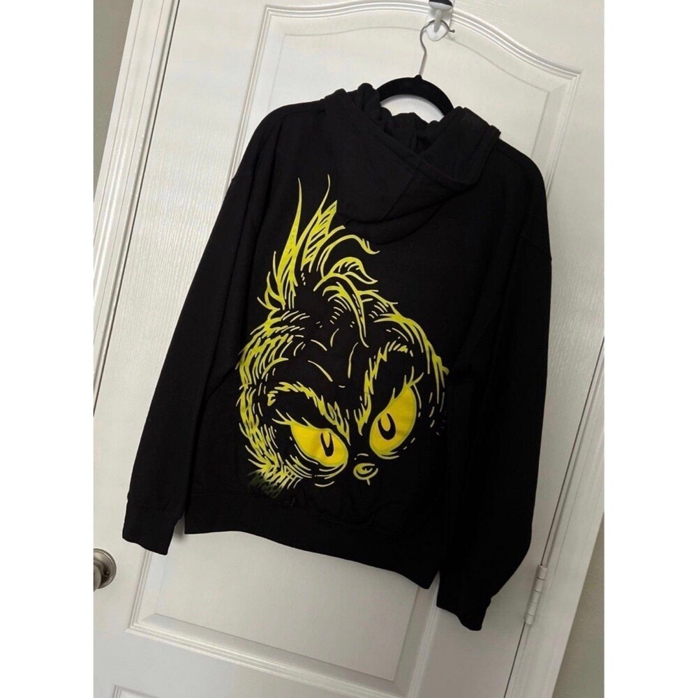 NEW Universal Studios Exclusive Grinch Christmas Zip Hoodie Jacket Size Small